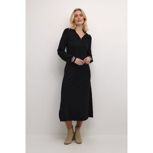 Cream - Sportieve Gebreide Jurk - Zwart - Dames