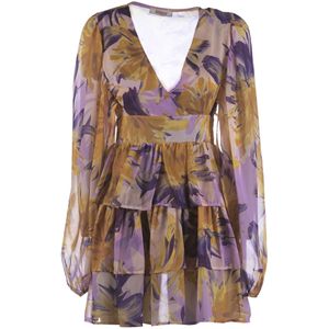 Kontatto Jurk Rouches Jurk Baloonmouwen