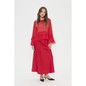 SAINT TROPEZ - Blouse 'SZMazelle' - Rood - Blouseshirt - Oversized