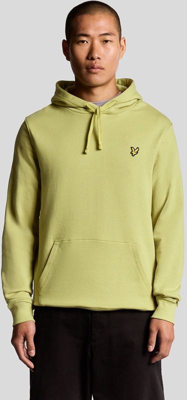 Lyle & Scott Loopback katoenen hoodie - geel