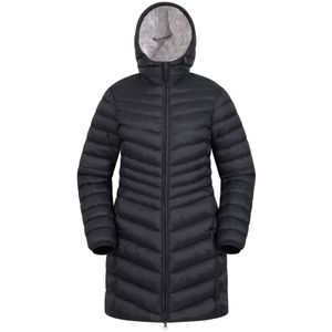 Mountain Warehouse Dames/Dames Florence Gewatteerde Jas Met Imitatiebontvoering (Zwart) - Maat 44