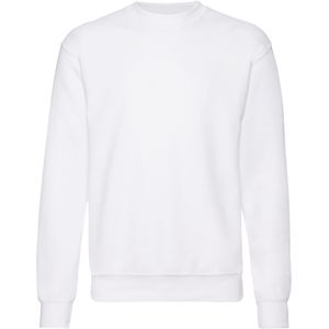 Fruit Of The Loom Heren Set-In Belcoro® garen Sweatshirt (Wit)