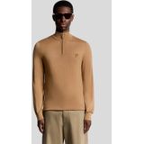 Lyle & Scott Merinowol 1/4 Rits Trui - Bruin