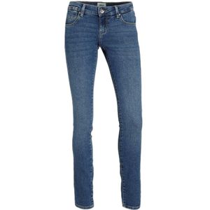 ONLY extra low waist push-up skinny jeans ONLCORAL medium blue denim