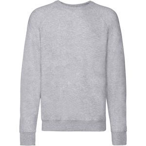 Fruit of the Loom Unisex Lichtgewicht Raglan Sweatshirt voor volwassenen (Heide Grijs)