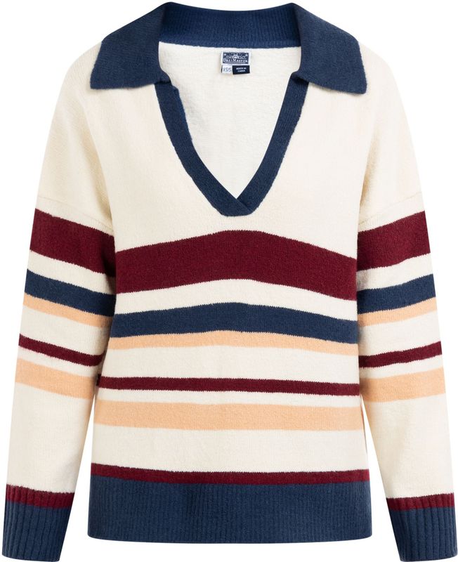 Dreimaster - Gebreide Trui - Wit - Dames - Viscosemix