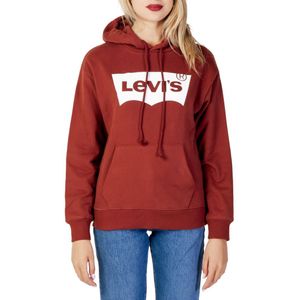 Levi's hoodie met logo donkerrood