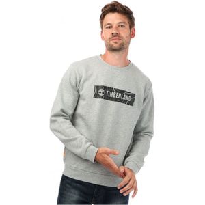 Timberland Brand Carrier Sweatshirt Voor Heren, Gemêleerd Grijs - Maat M