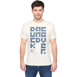 Duck and Cover Heren Squarelarge T-Shirt (Off White)