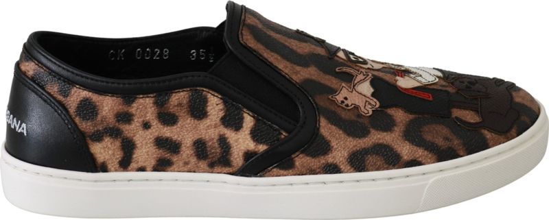 Dolce & Gabbana - Loafers - Bruin - Luipaardprint - Instappers