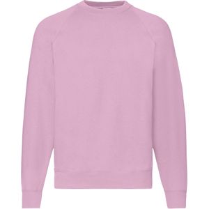 Fruit Of The Loom Heren Raglan Mouwen Belcoro® Sweatshirt (Lichtroze)