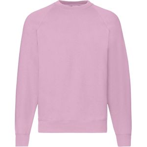 Fruit Of The Loom Heren Raglan Mouwen BelcoroÂ® Sweatshirt (Lichtroze)