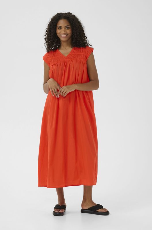 Kaffe - Jurk 'Thua' - Grenadine - Blousejurk - 7/8 Lengte - Wijde Pasvorm