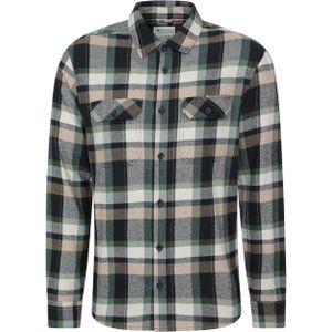 Mountain Warehouse Heren Overhemd met lange mouwen in molton (Donkere Khaki)