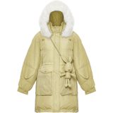 Mymo - Jas - Kalk - Dames - Gewatteerd met Capuchon
