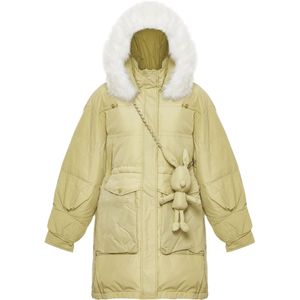 Mymo - Jas - Kalk - Dames - Gewatteerd met Capuchon