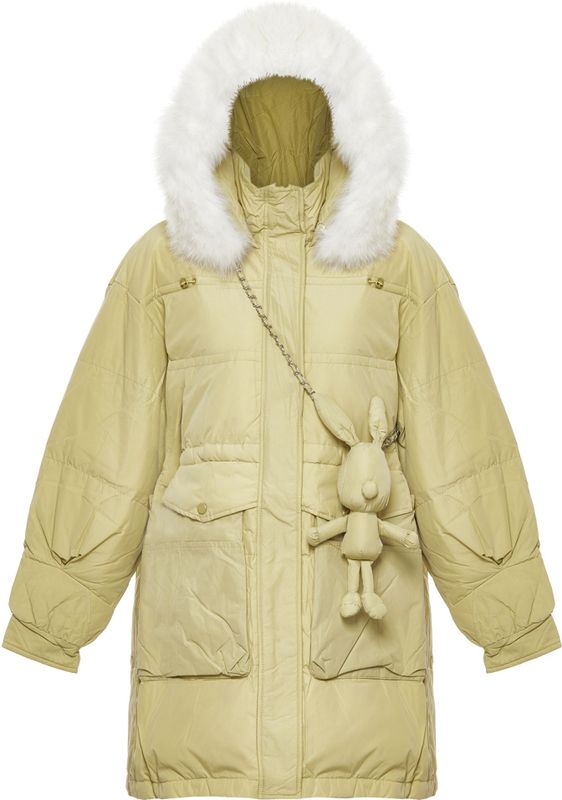 Mymo - Jas - Kalk - Dames - Gewatteerd met Capuchon