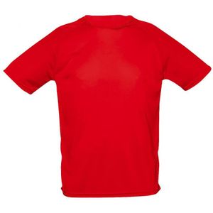 SOLS Heren Sportief T-Shirt Met Korte Mouwen Performance (Rood) - Maat 2XS