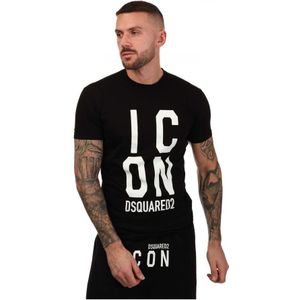 Heren DSquared2 Icoon T-shirt in zwart