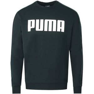 Zwart sweatshirt met fluweelband en logo van Puma