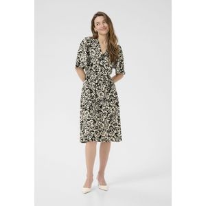 Jurk Regular fit black white