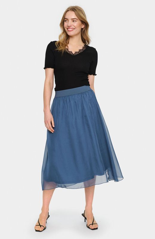 Saint Tropez - Coral SZ - Midi Rok - Blauw