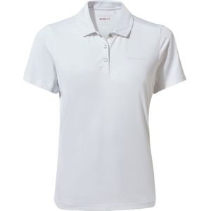 Craghoppers Dames/Dames Pro Poloshirt met korte mouwen (Optisch Wit)