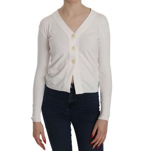 Prachtige V-hals Lange Mouw Cropped Vest Blouse