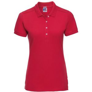Russell Dames/dames Stretch Short Sleeve Polo Shirt (Klassiek rood)