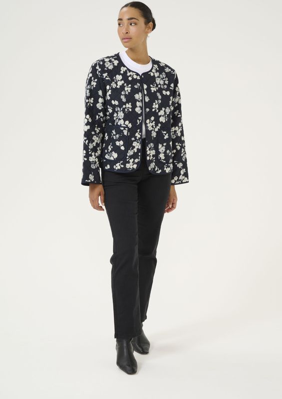 Kaffe - Valia - Tussenjas - Nachtblauw/Wit