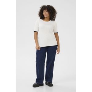 Pullover - Regular Fit - Zwart - Offwhite