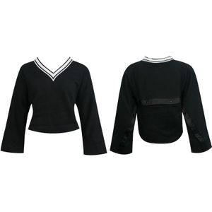 Puma - Hoodie - Zwart - Damestip V Hals Pullover Sweat