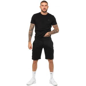 Enzo | Heren T-shirt Trainingspak Met Shorts Set - Zwart - Maat XL
