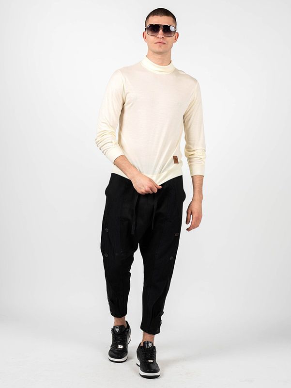 Bally - Longsleeve - Geel - Beige - Hoogwaardige Stofmix