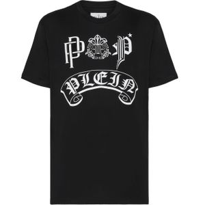 T-Shirt Ronde Hals Gothic Plein
