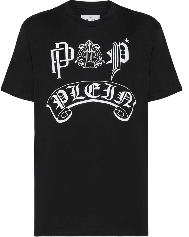 T-Shirt Ronde Hals Gothic Plein