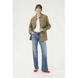 Jas Oversize fit Dusky Green Wash green