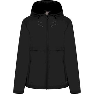 Dare 2B - Crystallize - Waterdicht Jasje - Zwart - Ared 10000, Ademend, Waterafstotend, Kinbeschermer