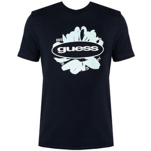 Guess T-Shirt LA Logo Mannen blauw