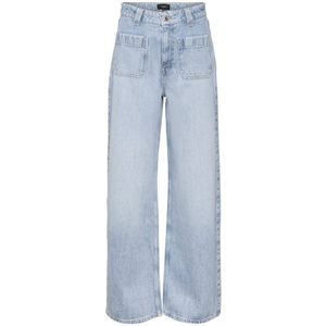 VERO MODA High Waist Wide Leg Jeans VMKATHY Light Blue Denim - Maat 29/32