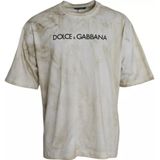 Dolce & Gabbana - Short Sleeve Crew Neck T-shirt - Off White - 100% Katoen