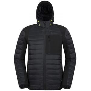 Mountain Warehouse Heren Turbine II Softshell Gewatteerd Jack (Zwart) - Maat 2XS