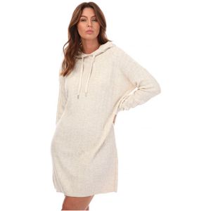 Women's Only Tessa Carey Knitted Hoody Dress In Stone - Maat 34