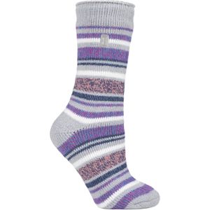 Heat Holders - Dames 2.3 tog thermo wintersokken - Advertentie Grijs / Lila