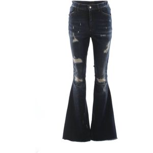 Dolce & Gabbana Women Denim Flare Trousers