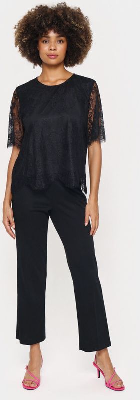 Saint Tropez, Dames, Blouses & Shirts, Zwart, Maat: L