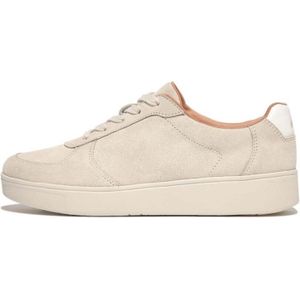 Dames Fit Flop Rally Suede-Mix Panel Trainers in Grijs