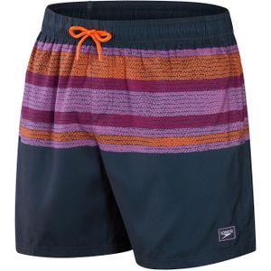 Speedo Heren Vrijetijdsshort Placement (Marine/Oranje)