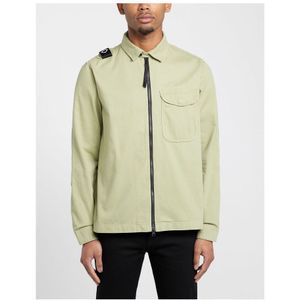 Heren MA.STRUM Zip Up Overshirt in Groen