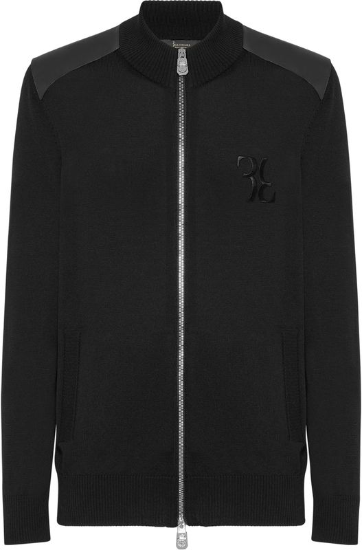 Billionaire - Trainingspak - Zwart - Merinowol en Zijde - Met Lederen Details